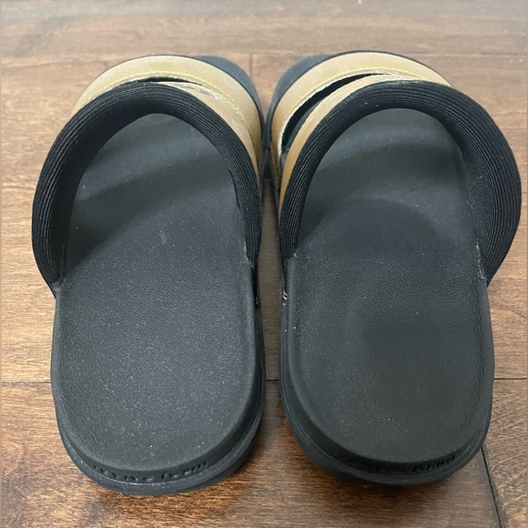Nike Off-Court Gold & Black Duo Revive Foam Slides Size 7 - Picture 4 of 7